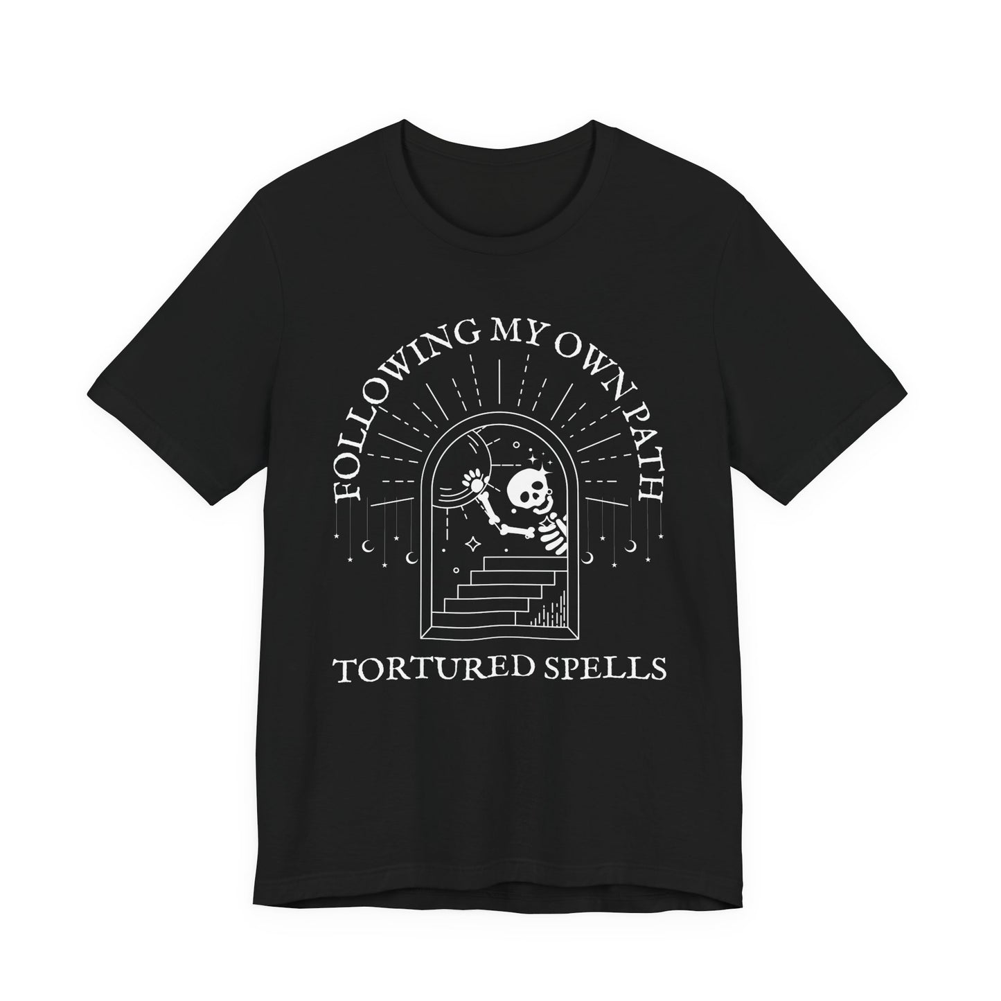 Following My Own Path, Unisex, Black Jersey, Short Sleeve Tee