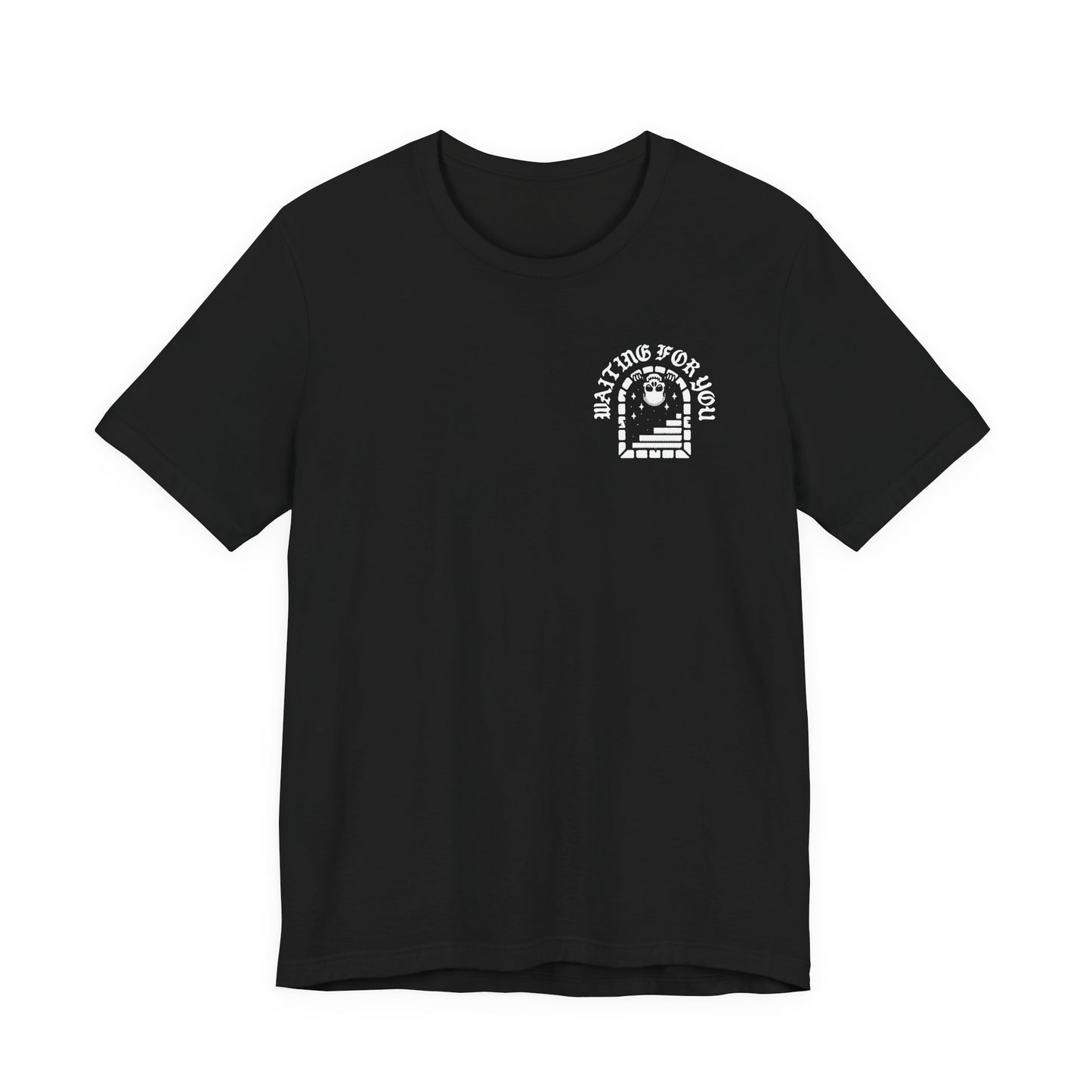 Waiting for You, Unisex, Black Jersey, Short Sleeve Tee