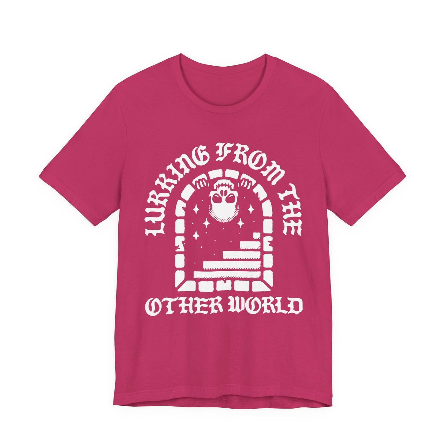 Lurking From The Other World, Unisex, Berry Pink, Jersey Short Sleeve Tee