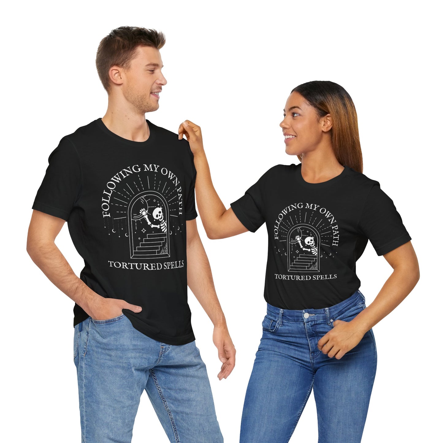 Following My Own Path, Unisex, Black Jersey, Short Sleeve Tee