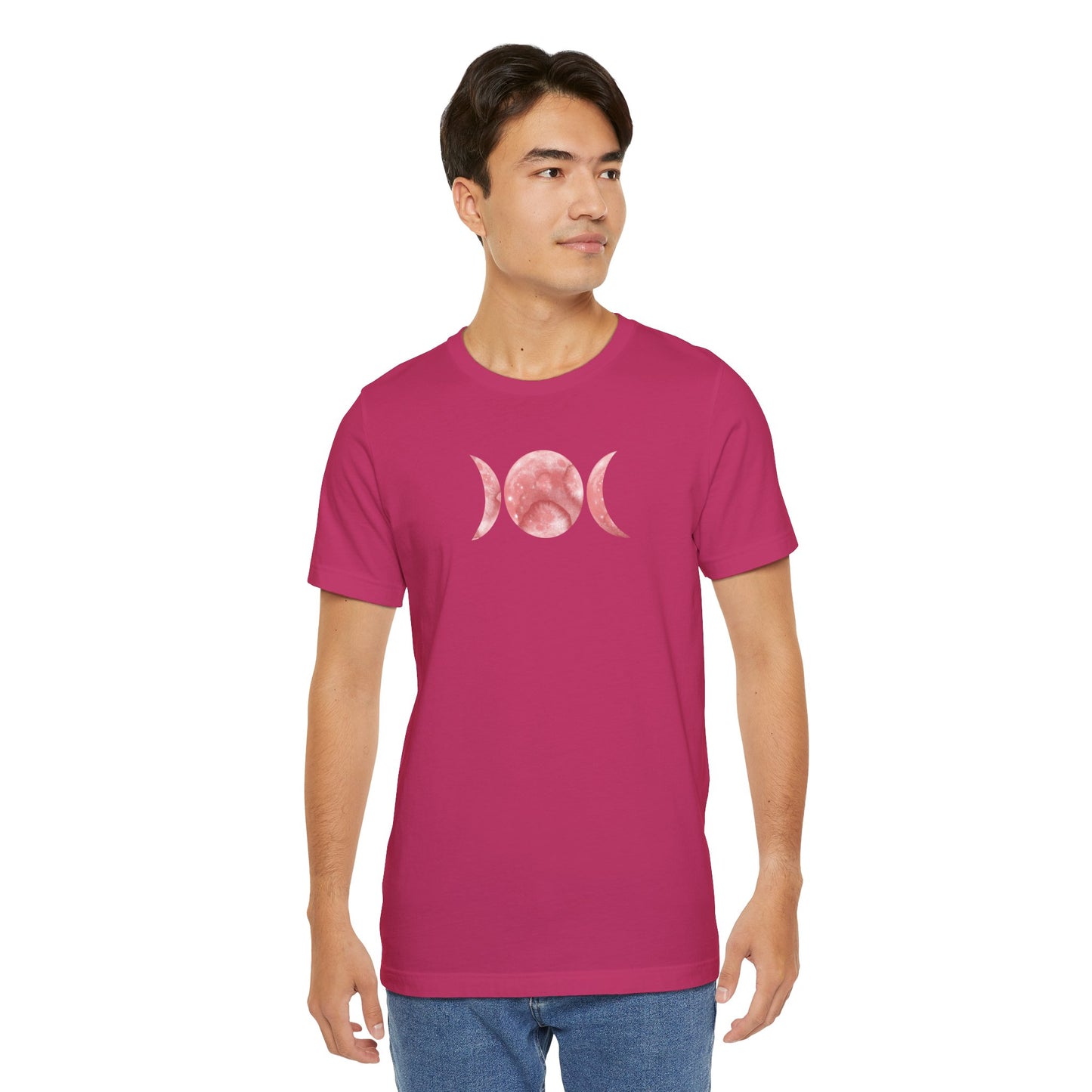 Triple Moon, with Moon Phases, Unisex, Short Sleeve Tee