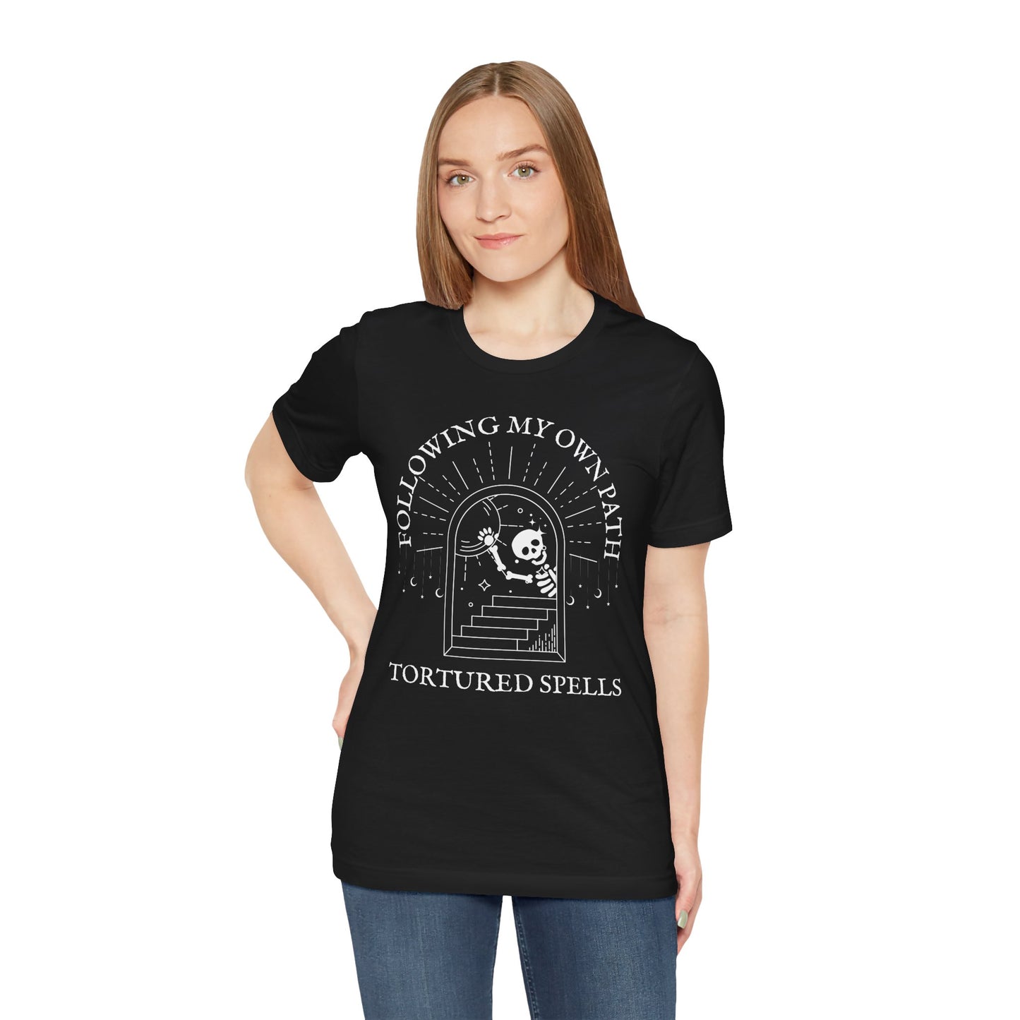 Following My Own Path, Unisex, Black Jersey, Short Sleeve Tee