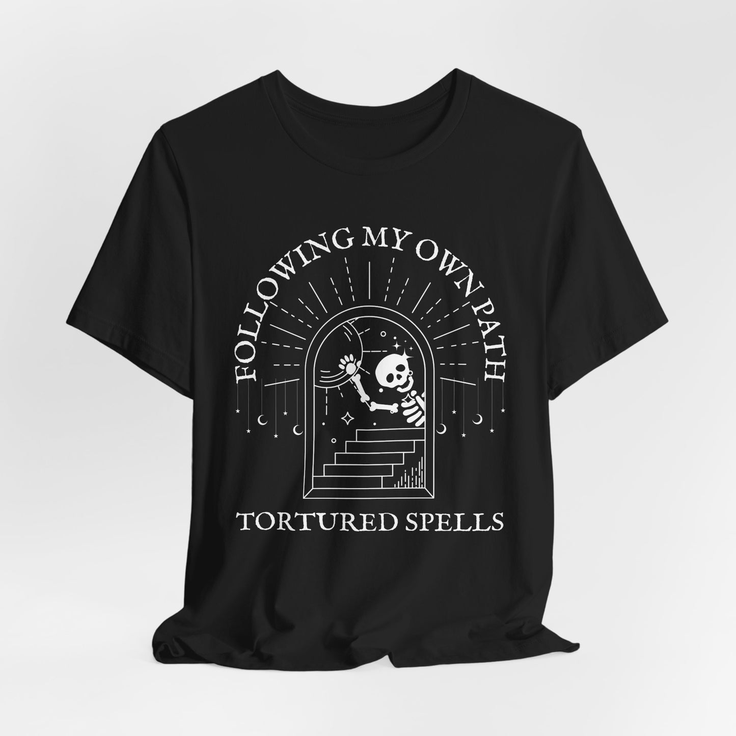 Following My Own Path, Unisex, Black Jersey, Short Sleeve Tee