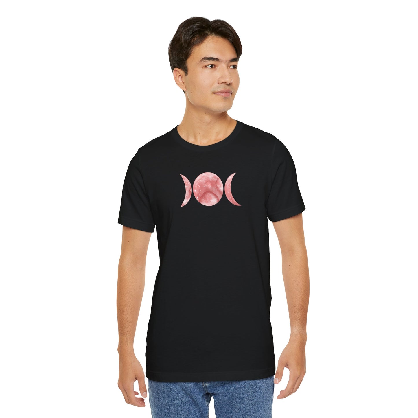 Triple Moon, with Moon Phases, Unisex, Short Sleeve Tee