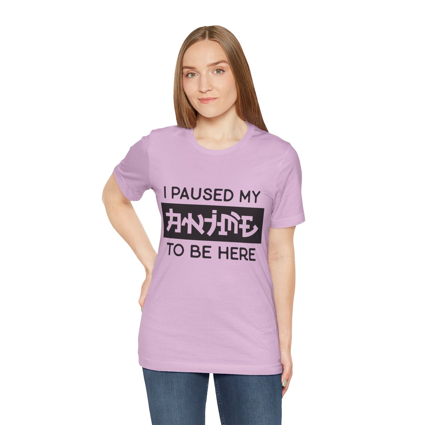 PAUSED ANIME, Unisex, Jersey, Short Sleeve Tee