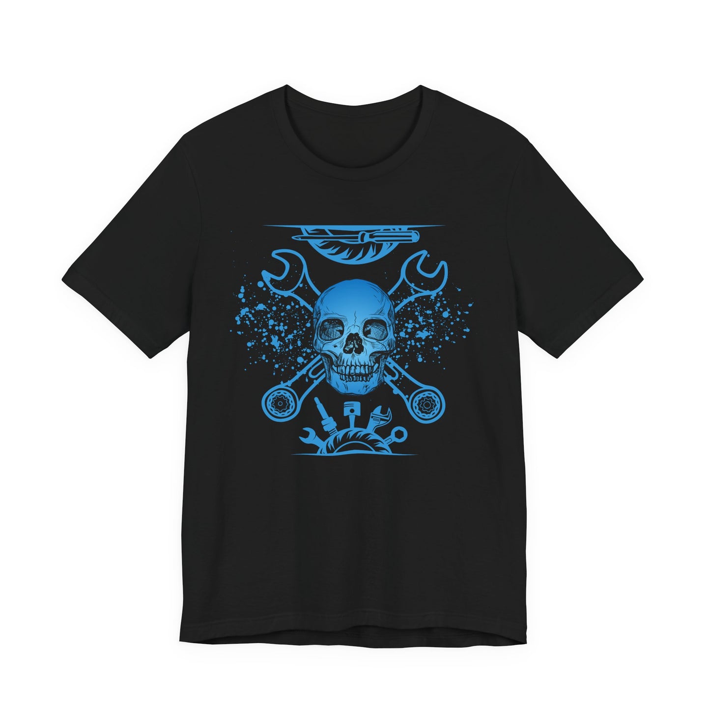 Pirata Mechanico, Unisex, Black Jersey, Short Sleeve Tee