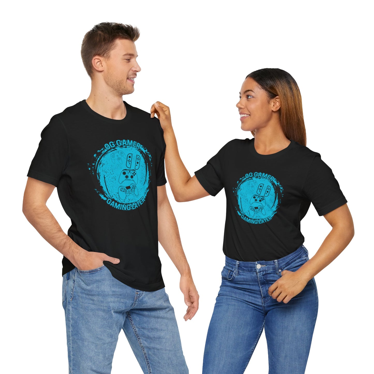 OG GAMER, Unisex, Black Jersey Short Sleeve Tee