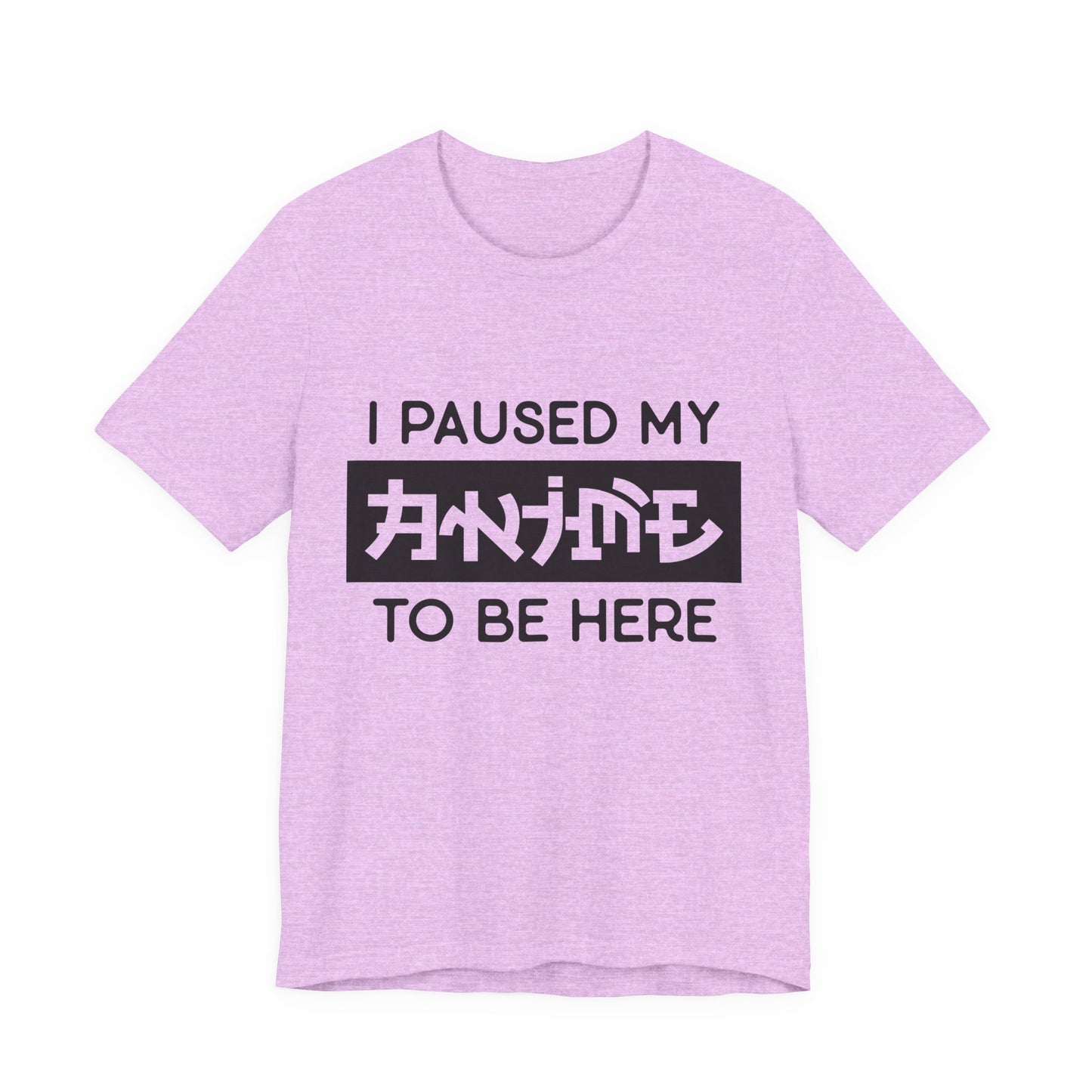PAUSED ANIME, Unisex, Jersey, Short Sleeve Tee