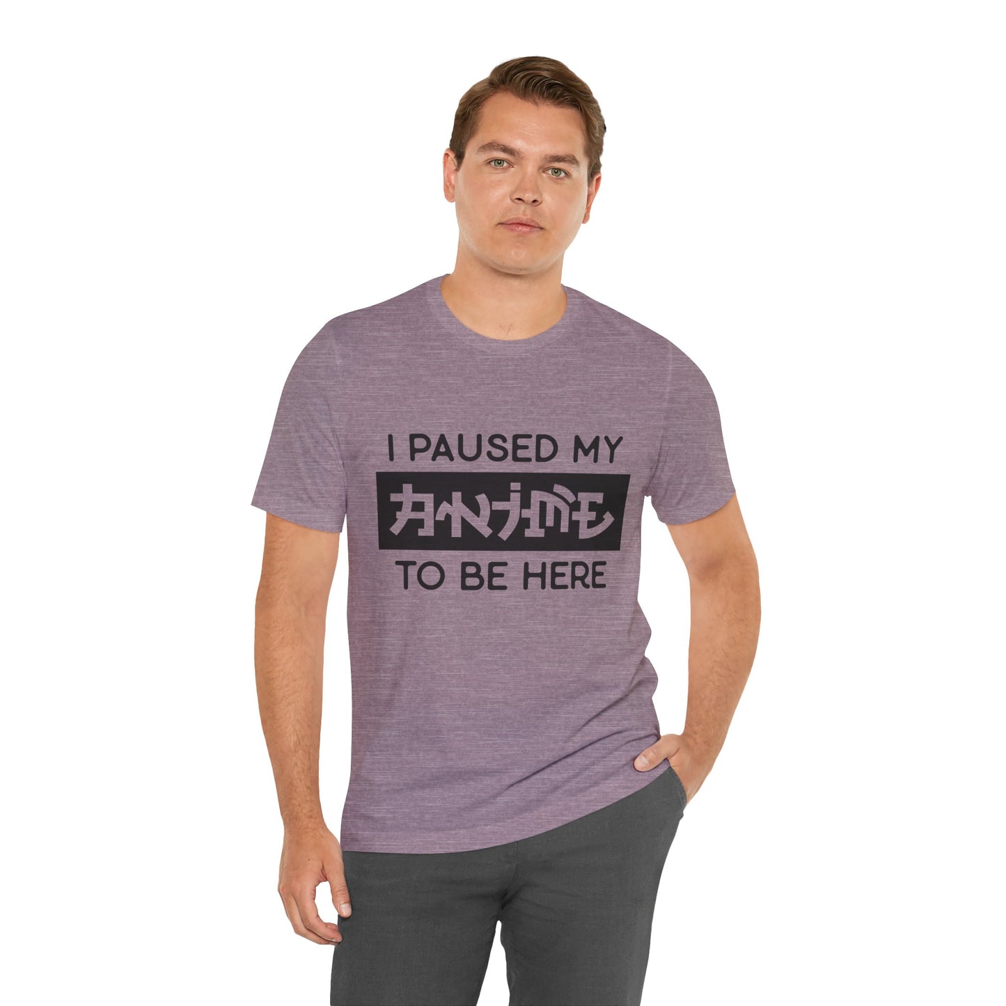 PAUSED ANIME, Unisex, Jersey, Short Sleeve Tee