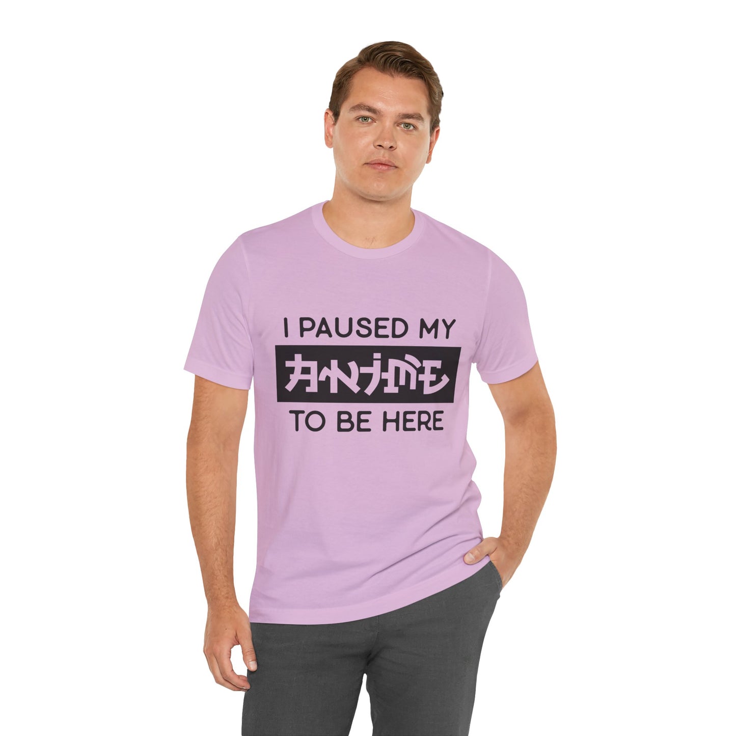 PAUSED ANIME, Unisex, Jersey, Short Sleeve Tee