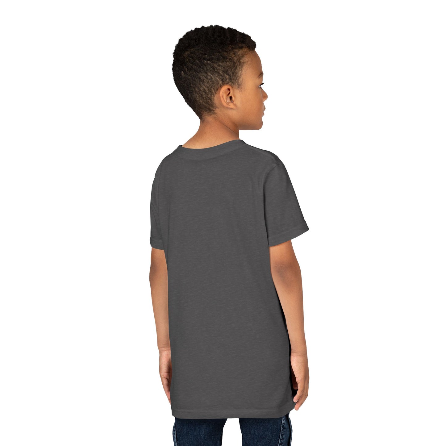 Unicorn, Youth, White/Black/Gray Short Sleeve Tee, Digitally-Printed by Awkward Styles