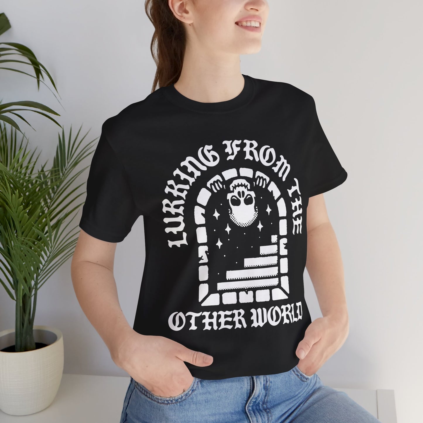 Lurking From The Other World, Unisex, Berry Pink, Jersey Short Sleeve Tee