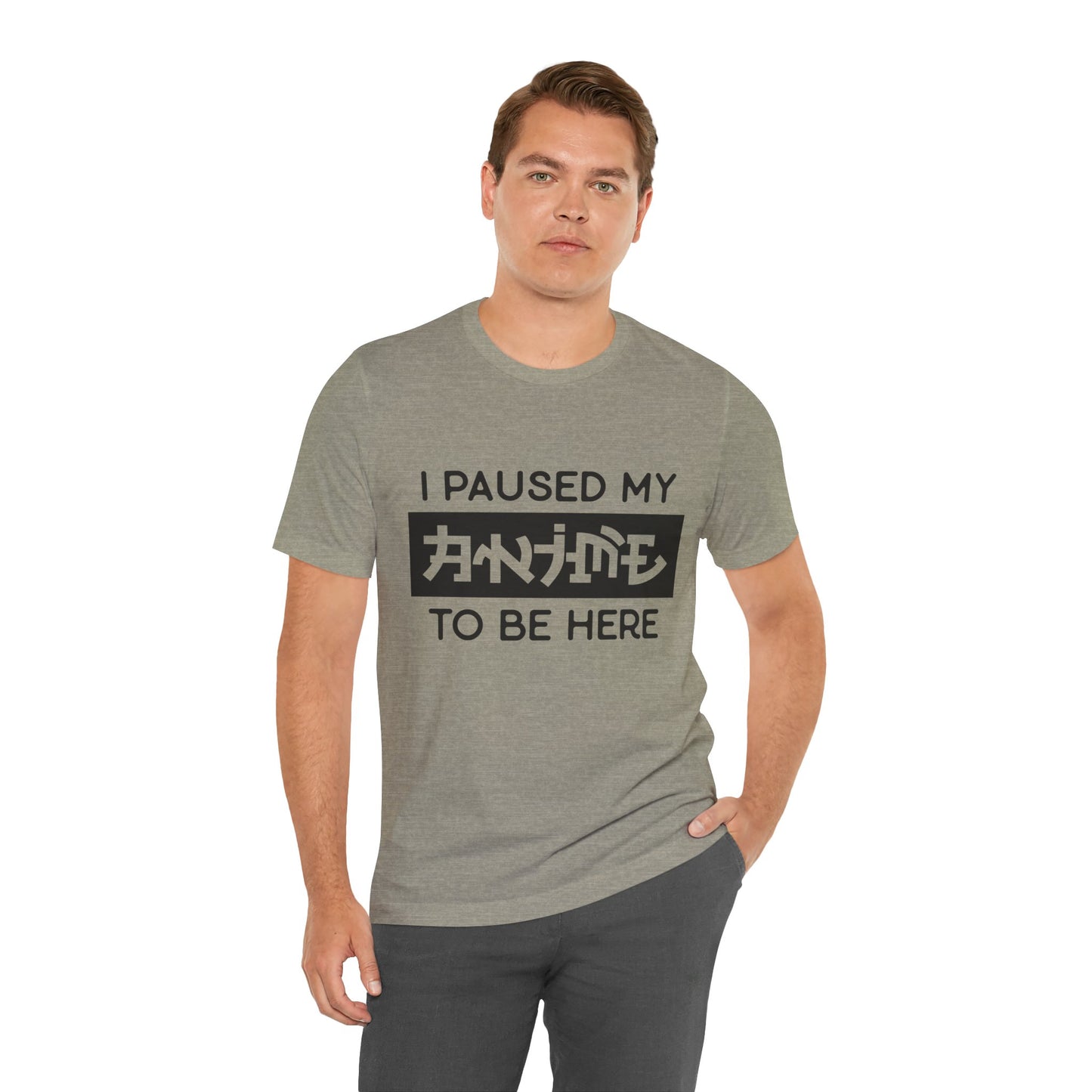 PAUSED ANIME, Unisex, Jersey, Short Sleeve Tee