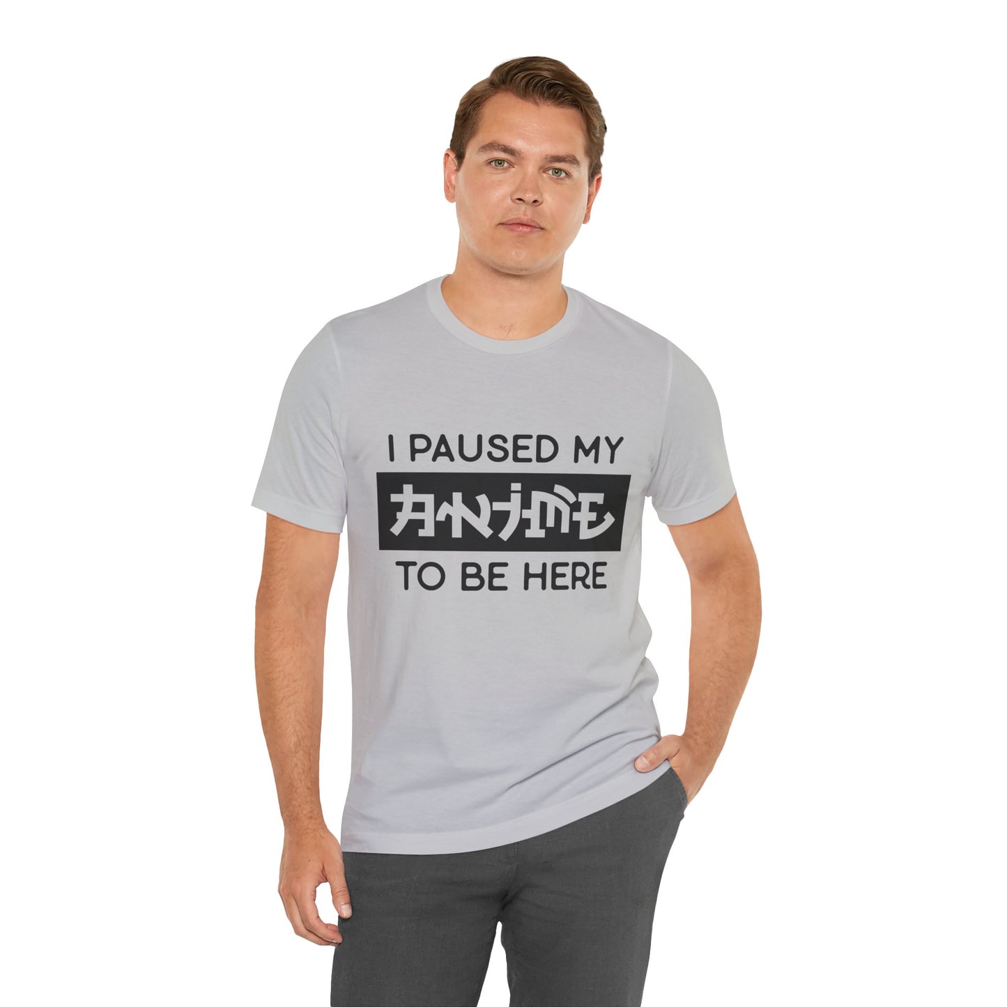 PAUSED ANIME, Unisex, Jersey, Short Sleeve Tee