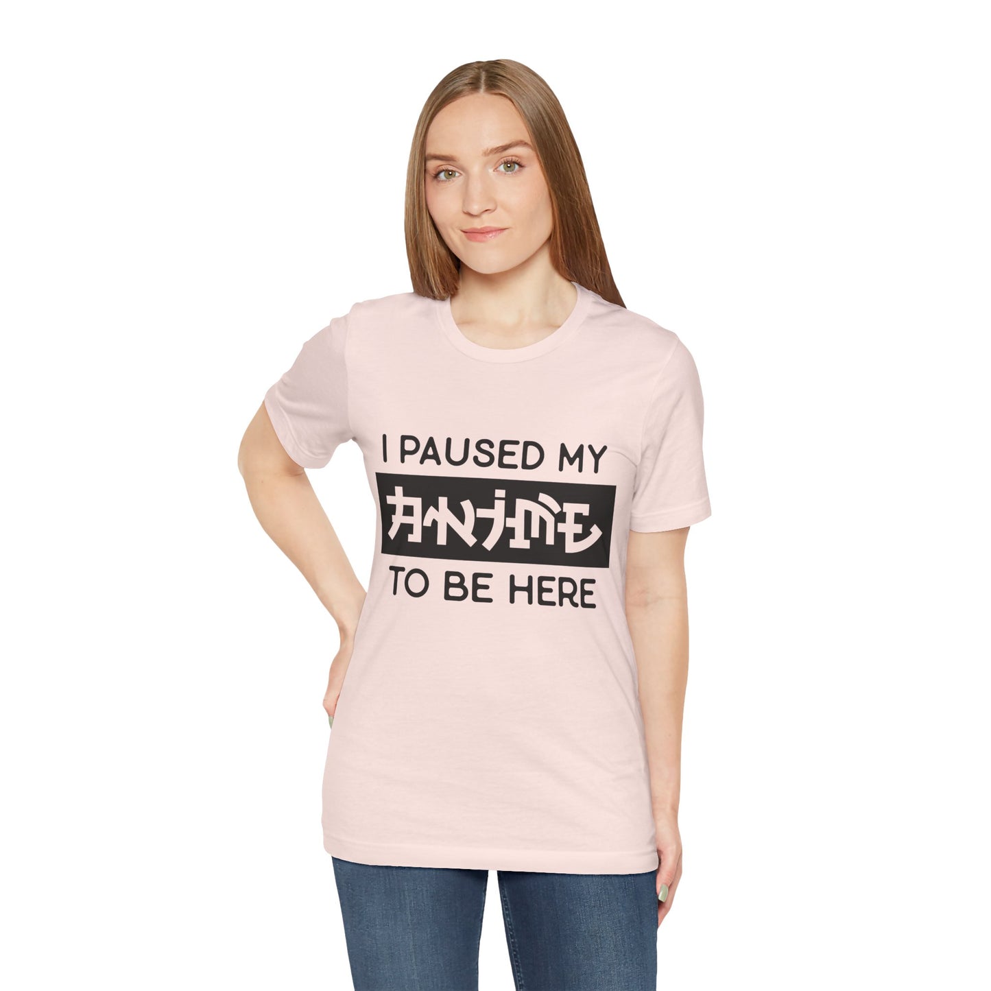 PAUSED ANIME, Unisex, Jersey, Short Sleeve Tee
