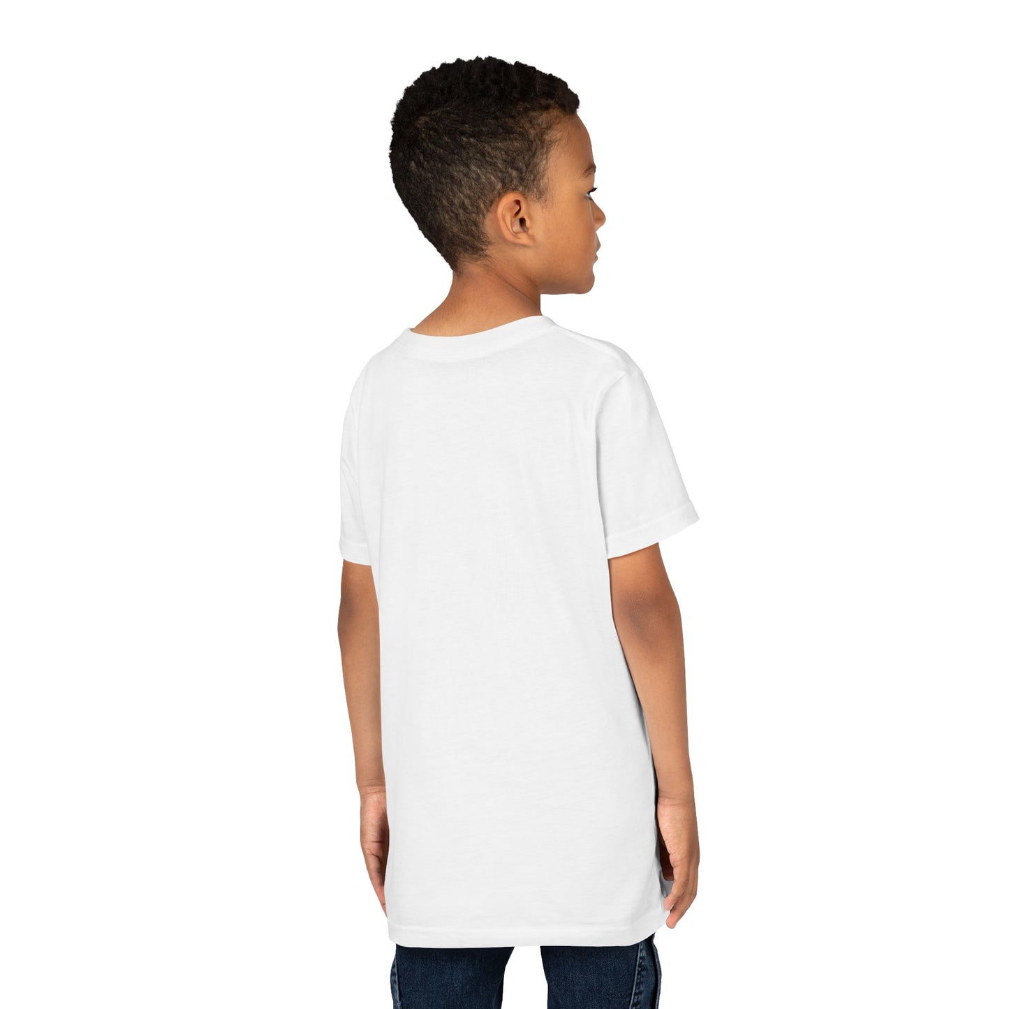 Unicorn, Youth, White/Black/Gray Short Sleeve Tee, Digitally-Printed by Awkward Styles
