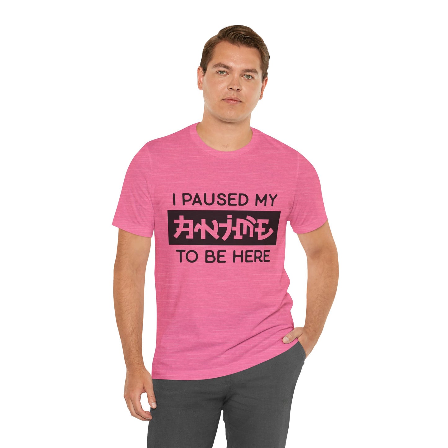 PAUSED ANIME, Unisex, Jersey, Short Sleeve Tee