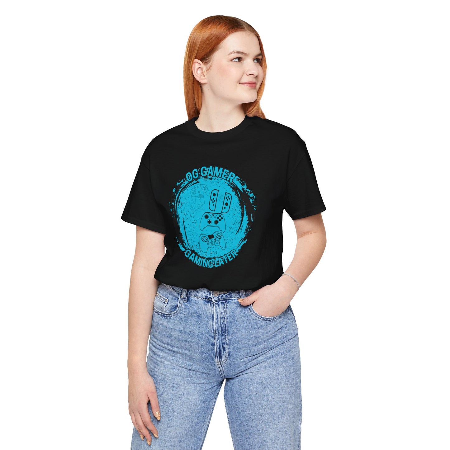 OG GAMER, Unisex, Black Jersey Short Sleeve Tee