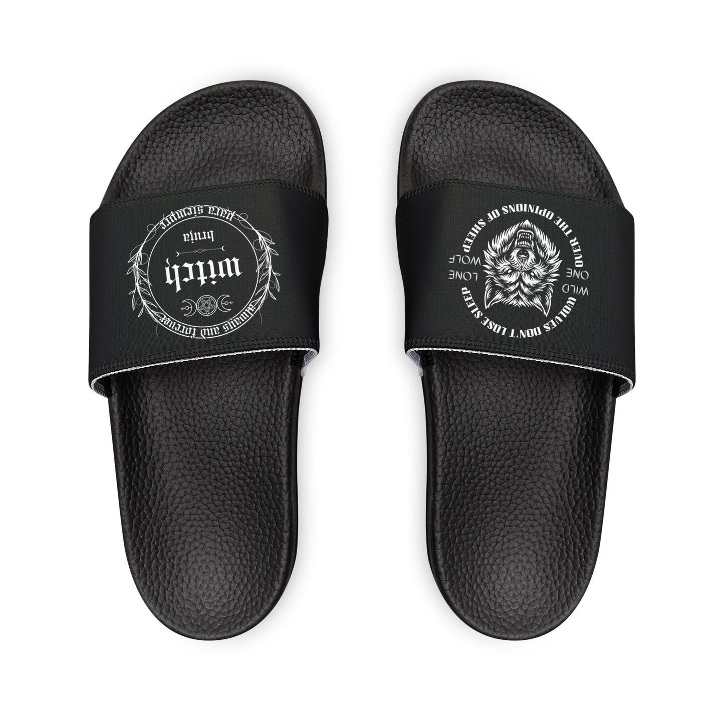 Wolf Witch, Women's PU Slide Sandals