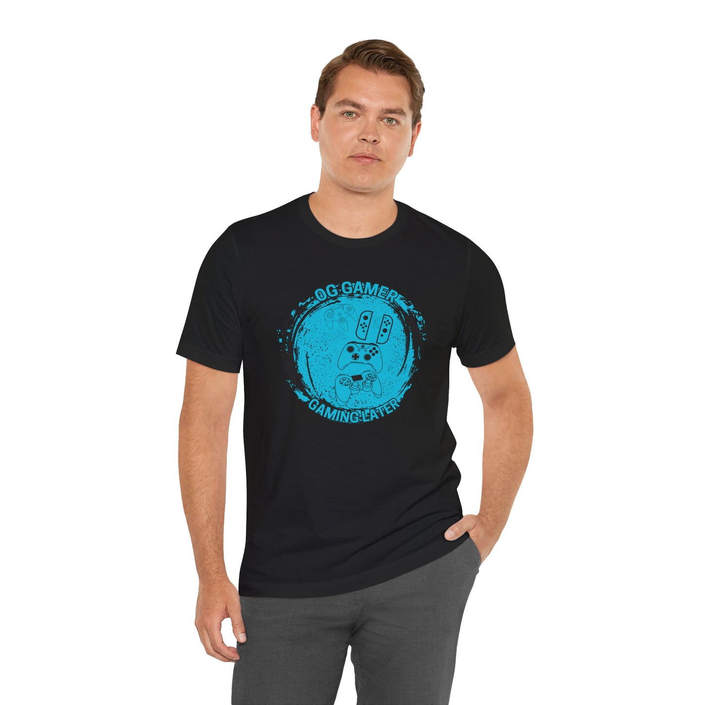 OG GAMER, Unisex, Black Jersey Short Sleeve Tee