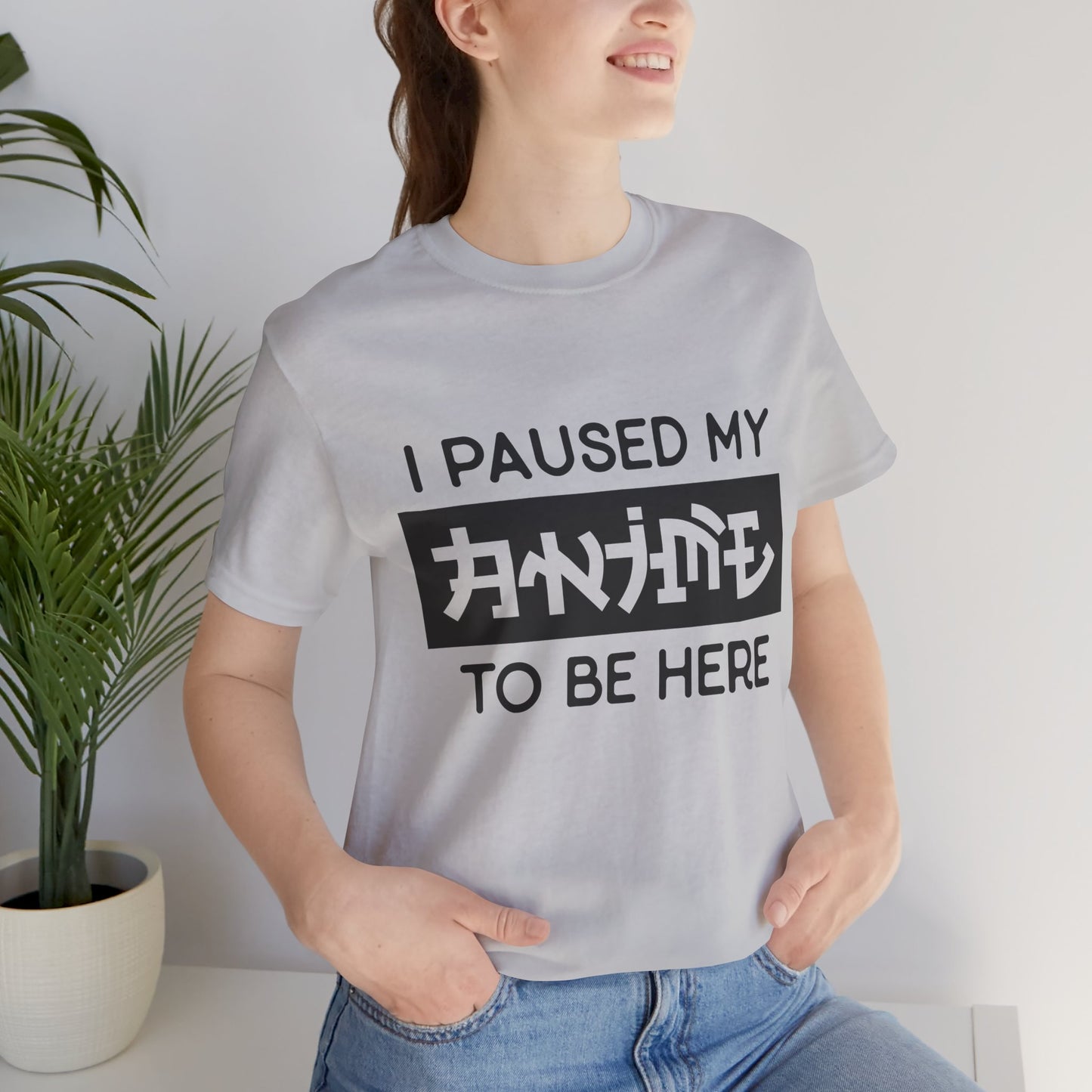 PAUSED ANIME, Unisex, Jersey, Short Sleeve Tee