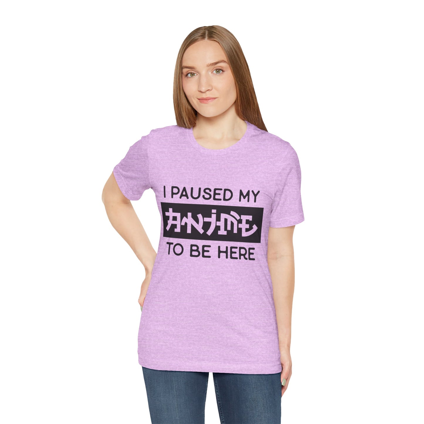 PAUSED ANIME, Unisex, Jersey, Short Sleeve Tee