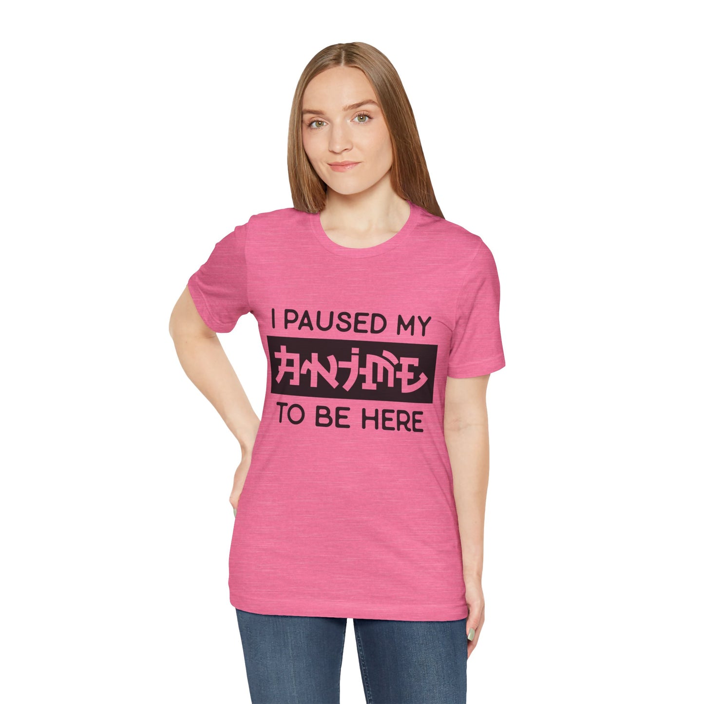 PAUSED ANIME, Unisex, Jersey, Short Sleeve Tee