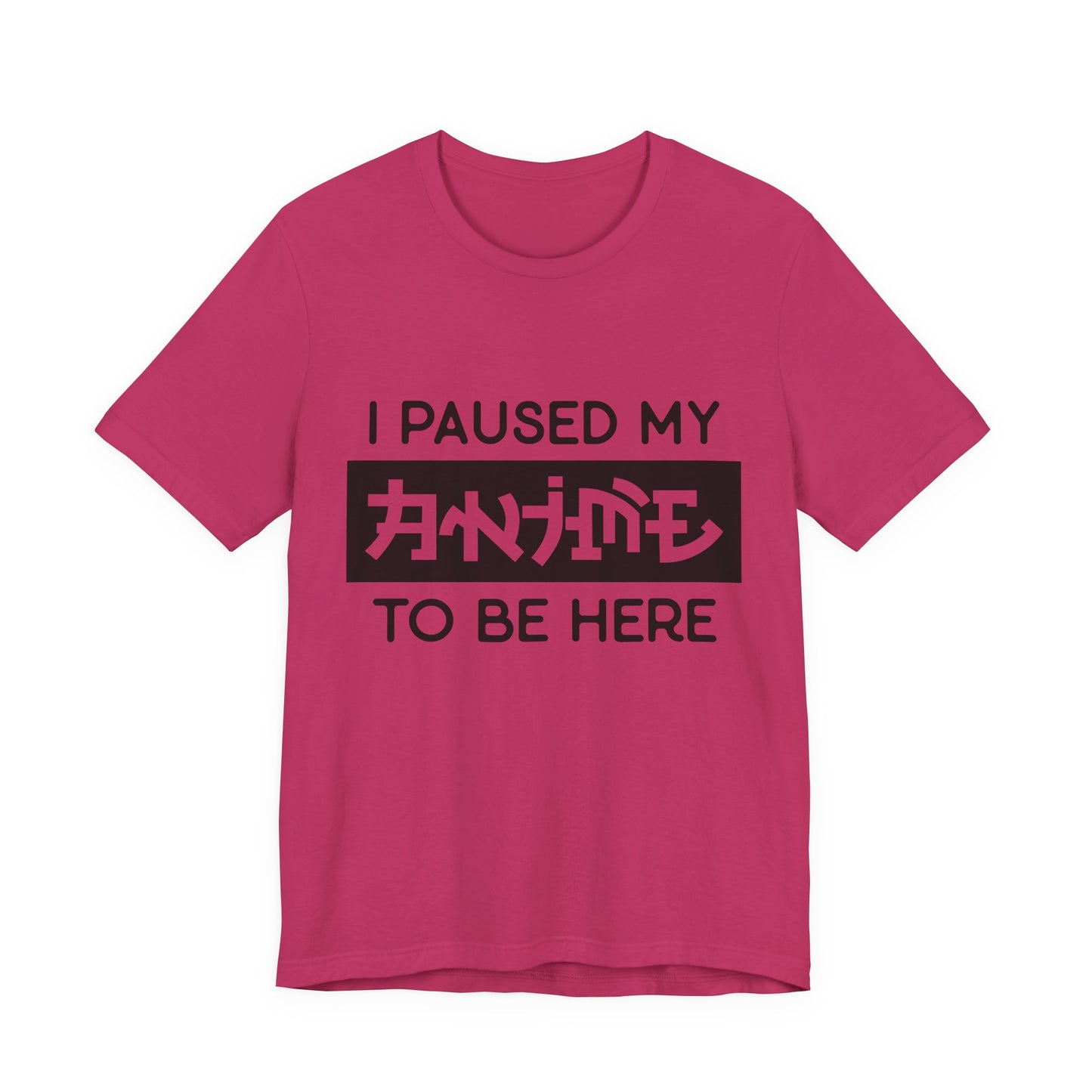 PAUSED ANIME, Unisex, Jersey, Short Sleeve Tee