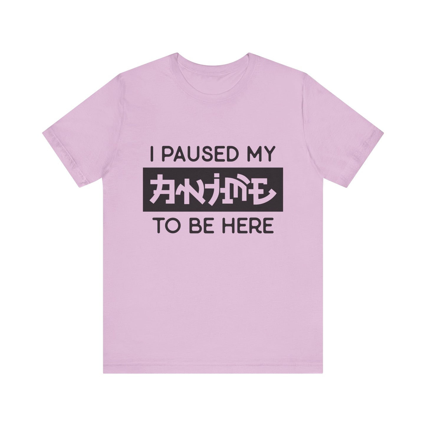 PAUSED ANIME, Unisex, Jersey, Short Sleeve Tee