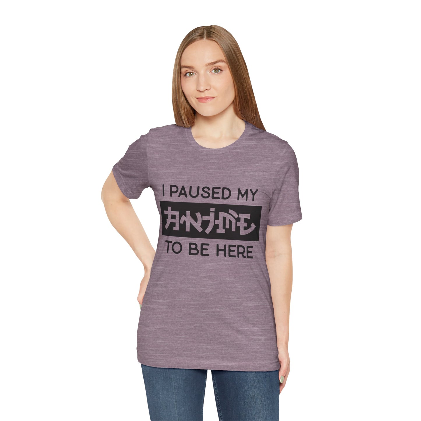 PAUSED ANIME, Unisex, Jersey, Short Sleeve Tee