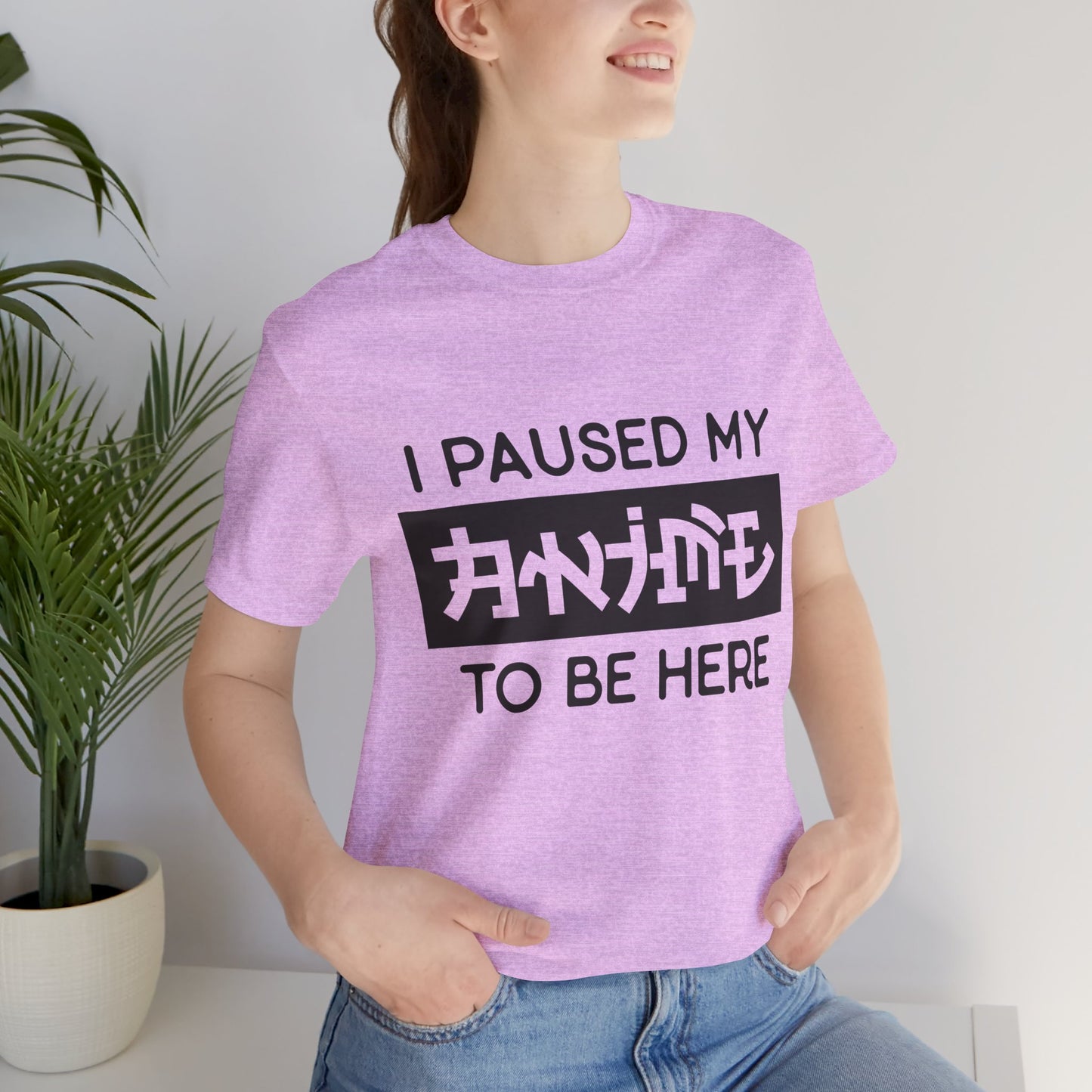 PAUSED ANIME, Unisex, Jersey, Short Sleeve Tee