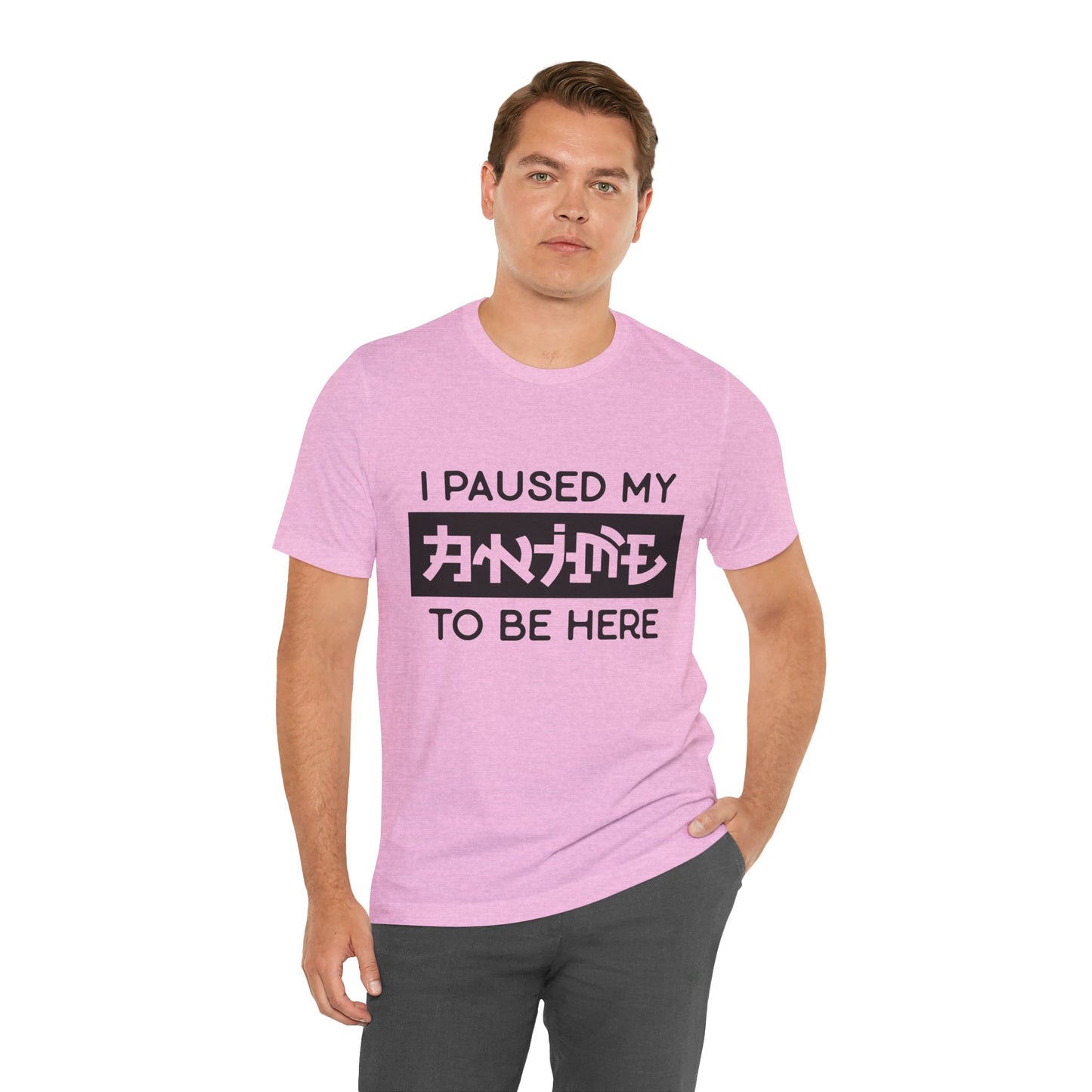 PAUSED ANIME, Unisex, Jersey, Short Sleeve Tee