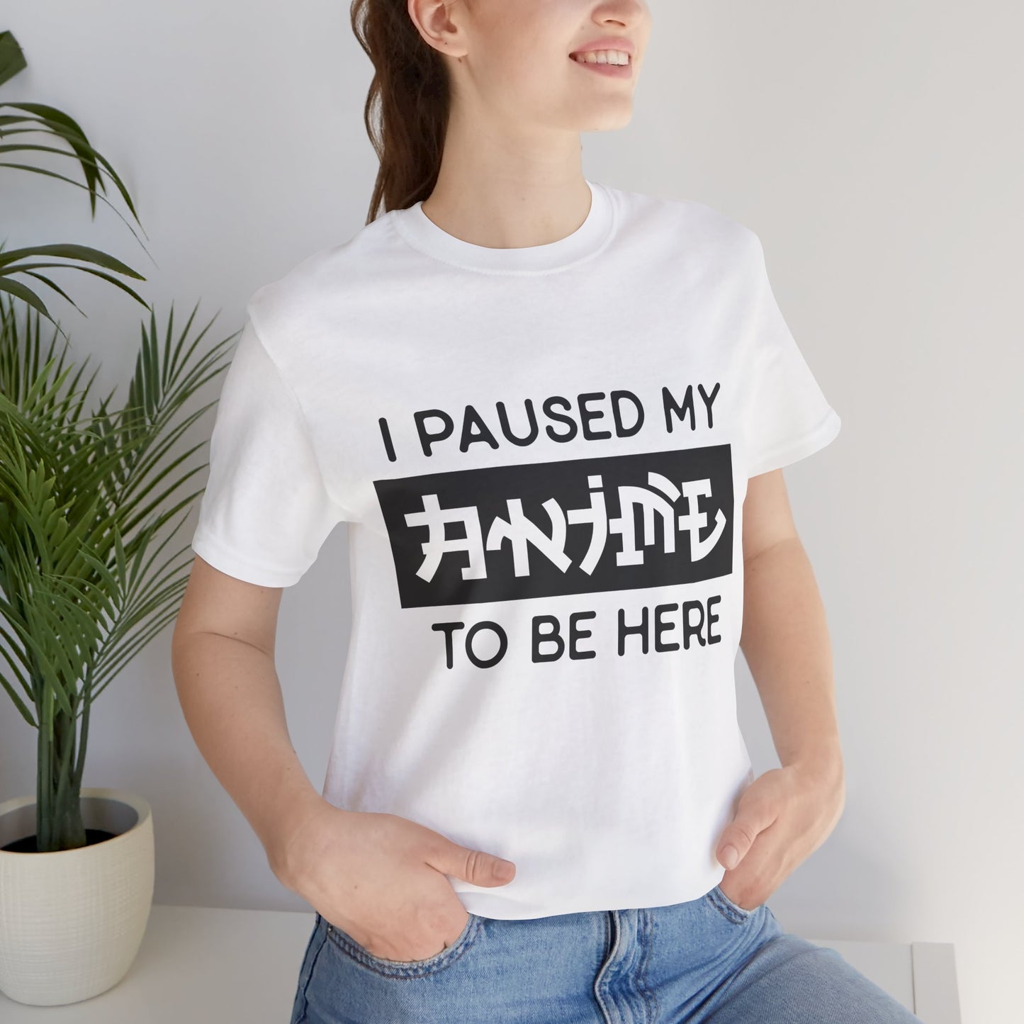 PAUSED ANIME, Unisex, Jersey, Short Sleeve Tee