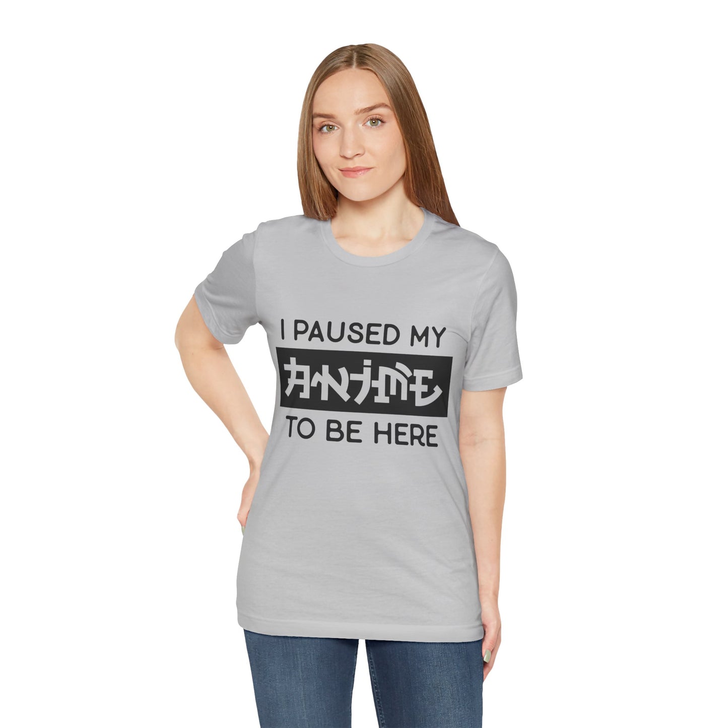 PAUSED ANIME, Unisex, Jersey, Short Sleeve Tee