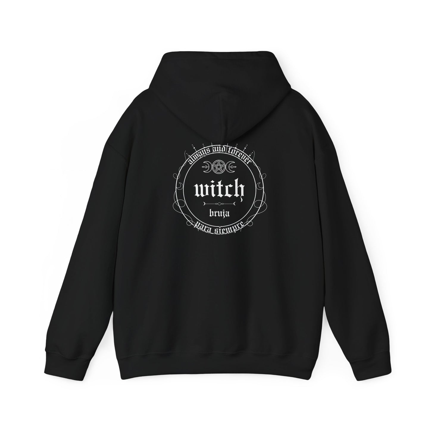 Witch, Unisex, Black Heavy Blend™, Hooded Sweatshirt