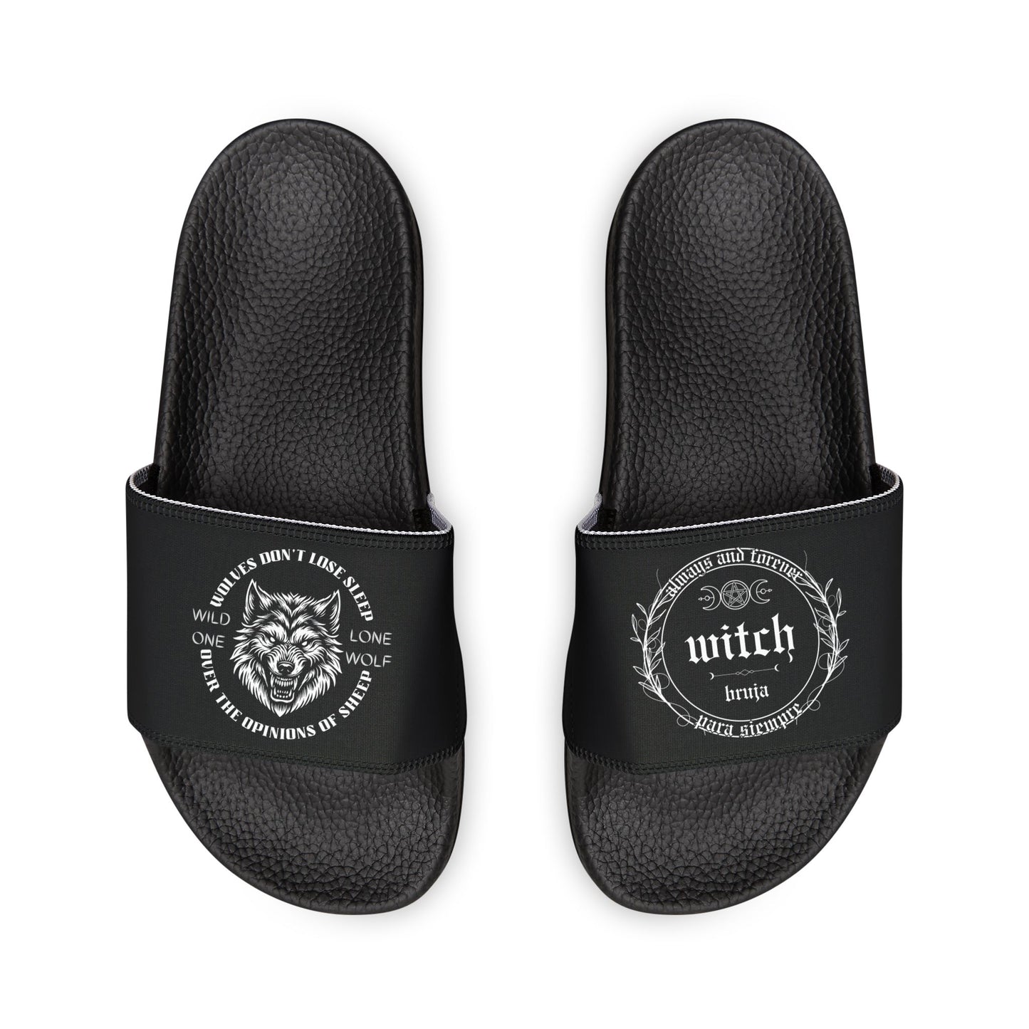 Wolf Witch, Women's PU Slide Sandals