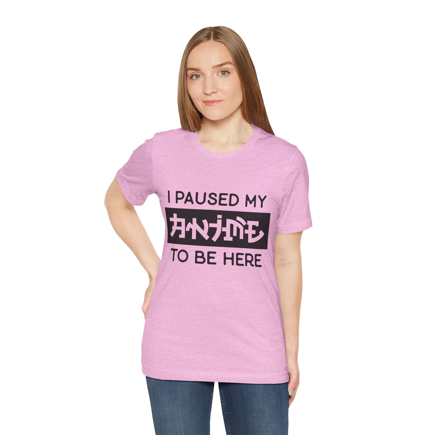 PAUSED ANIME, Unisex, Jersey, Short Sleeve Tee