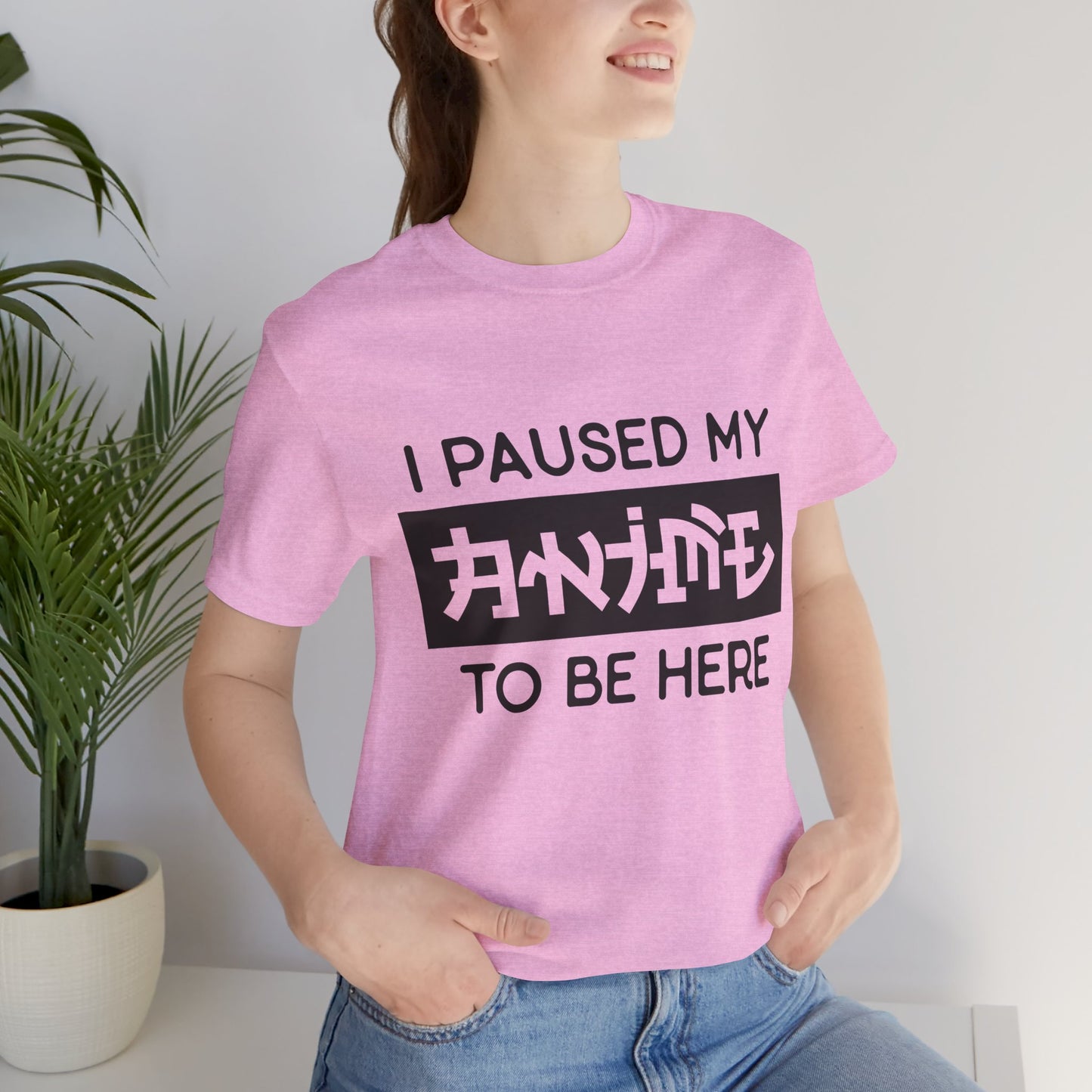 PAUSED ANIME, Unisex, Jersey, Short Sleeve Tee