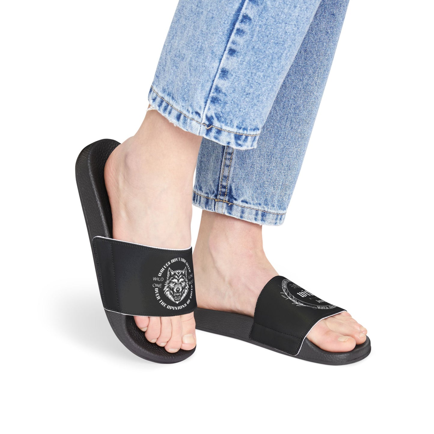 Wolf Witch, Women's PU Slide Sandals