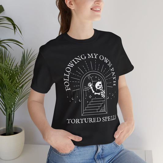 Following My Own Path, Unisex, Black Jersey, Short Sleeve Tee