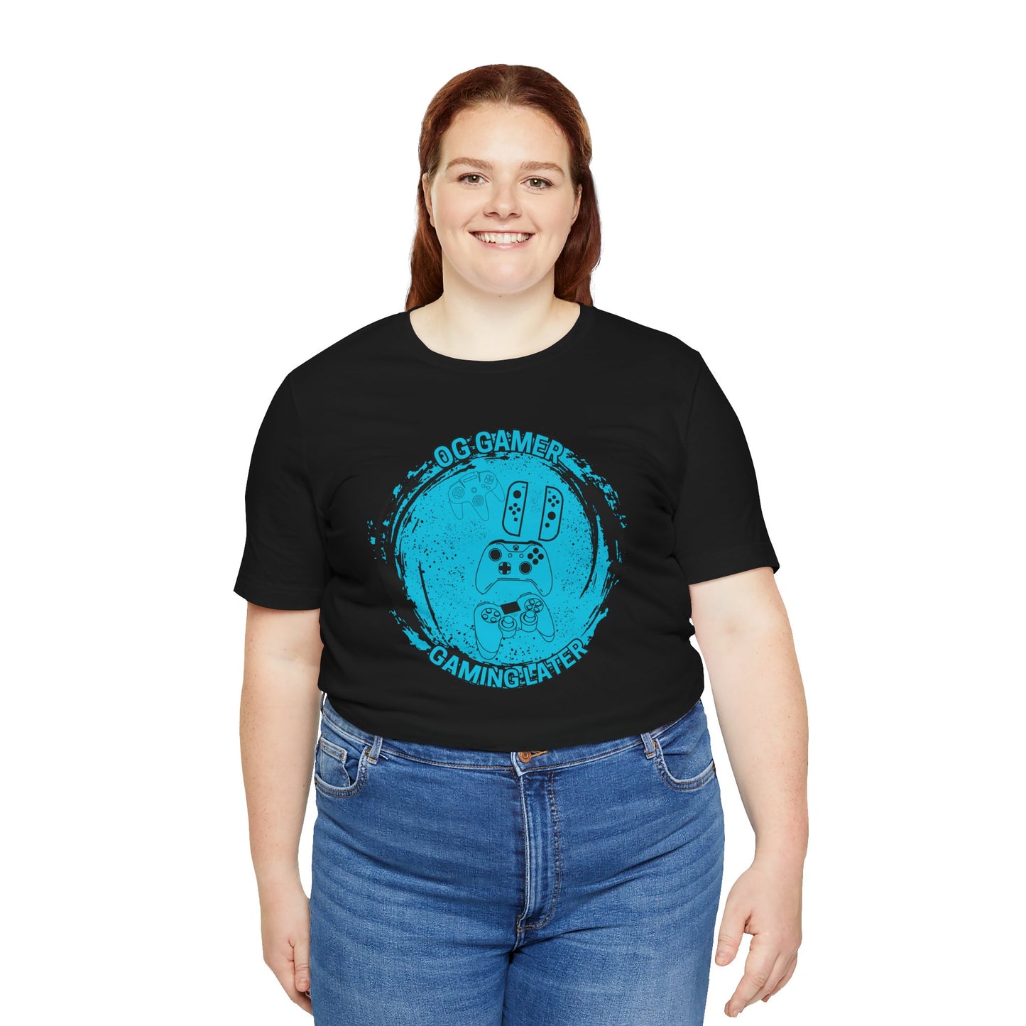OG GAMER, Unisex, Black Jersey Short Sleeve Tee