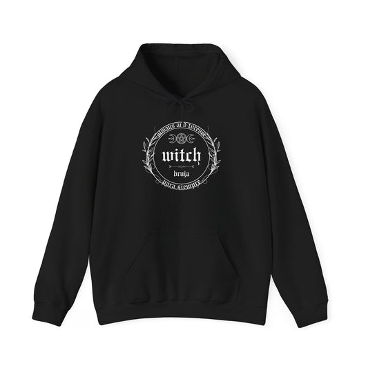 Witch, Unisex, Black Heavy Blend™, Hooded Sweatshirt
