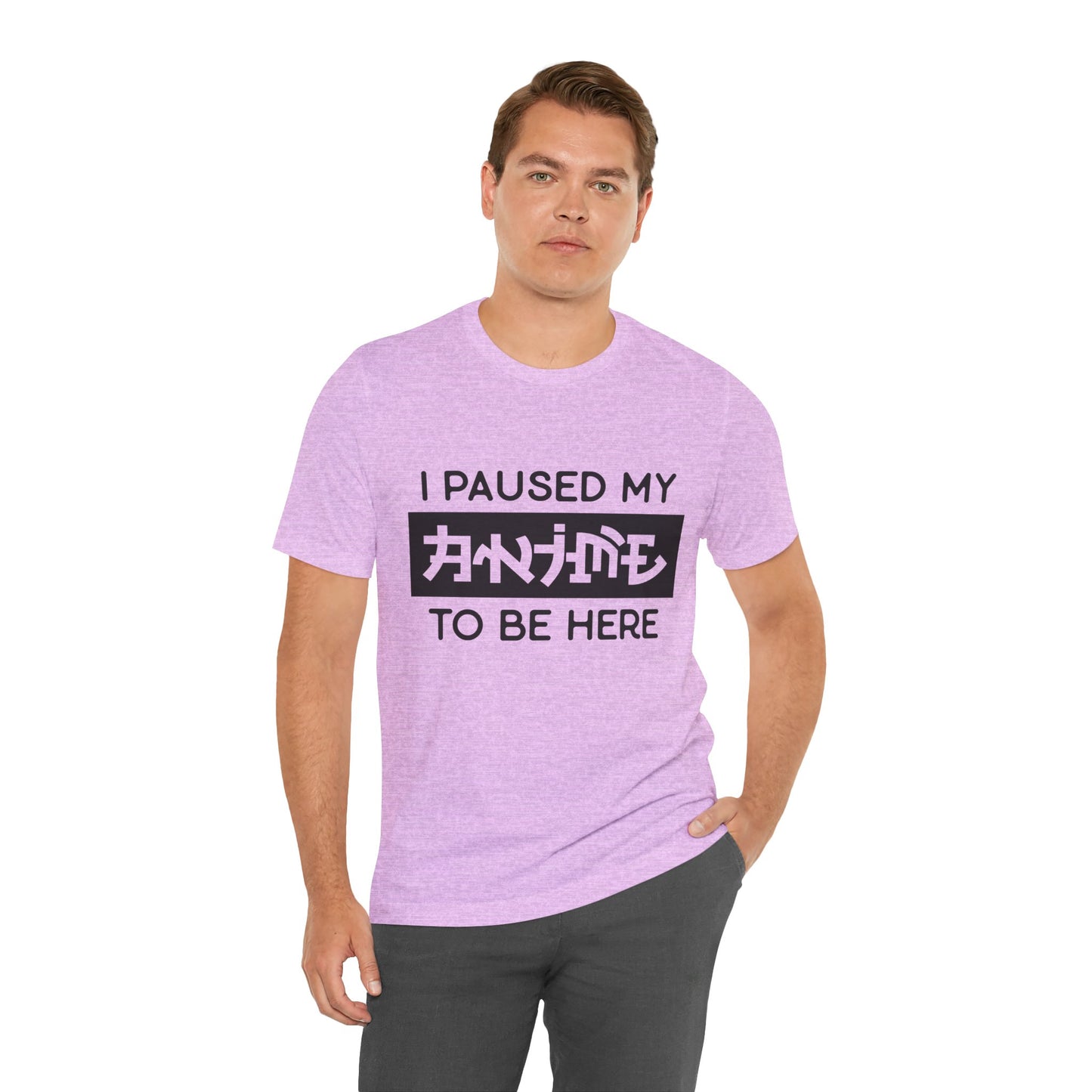 PAUSED ANIME, Unisex, Jersey, Short Sleeve Tee