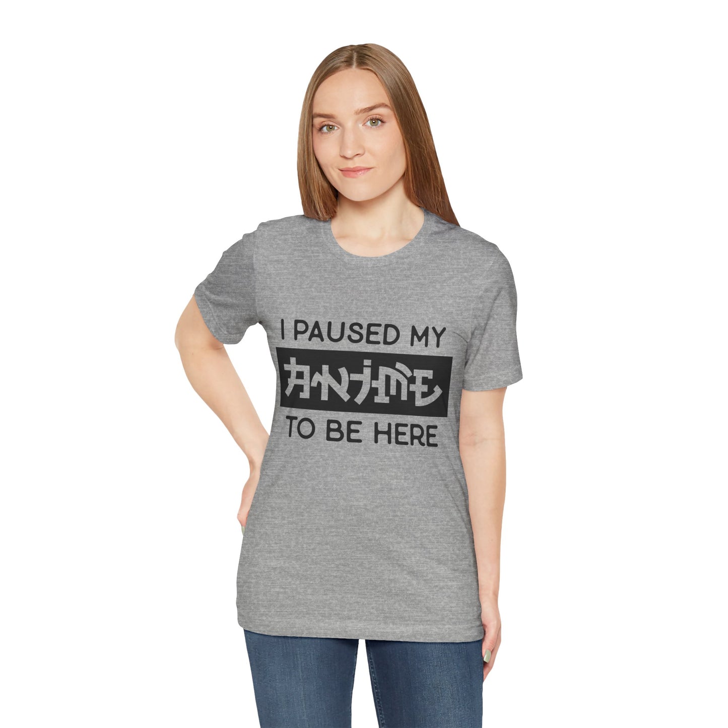 PAUSED ANIME, Unisex, Jersey, Short Sleeve Tee