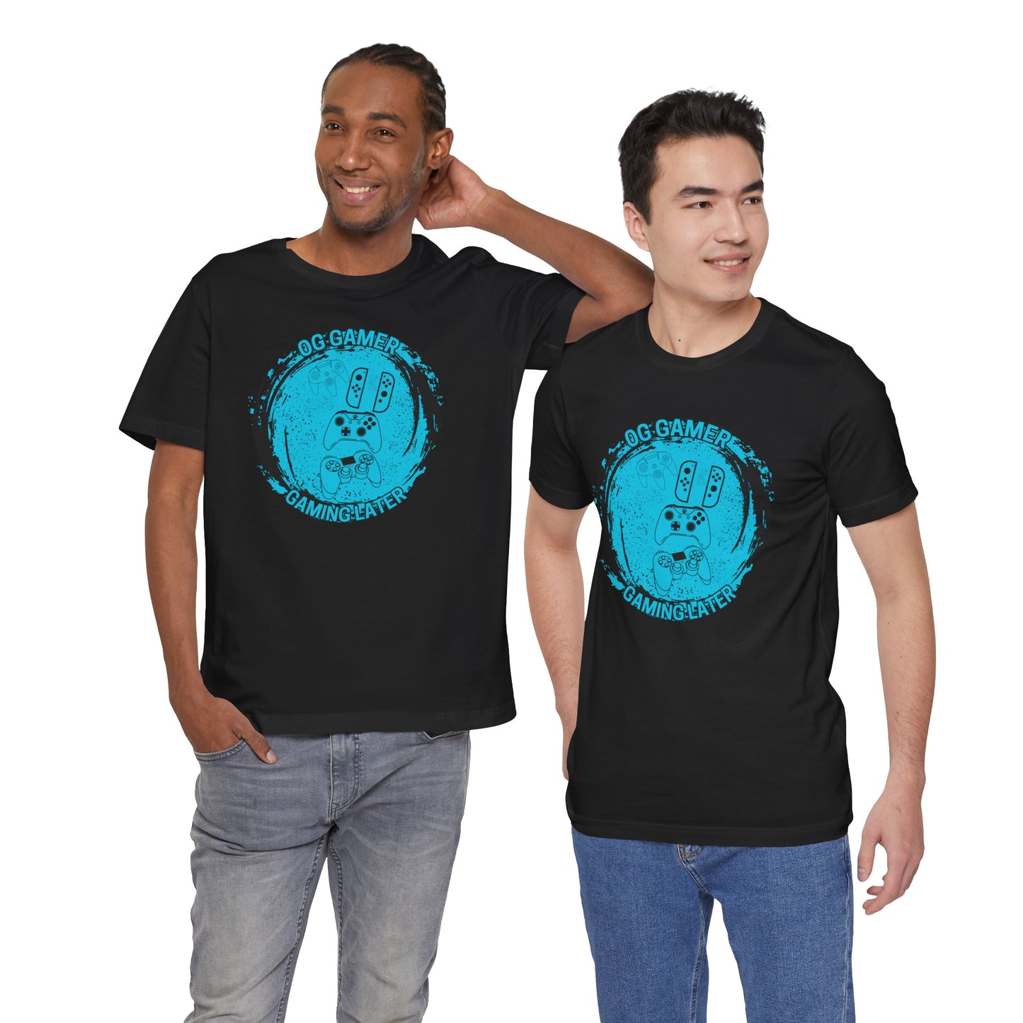 OG GAMER, Unisex, Black Jersey Short Sleeve Tee