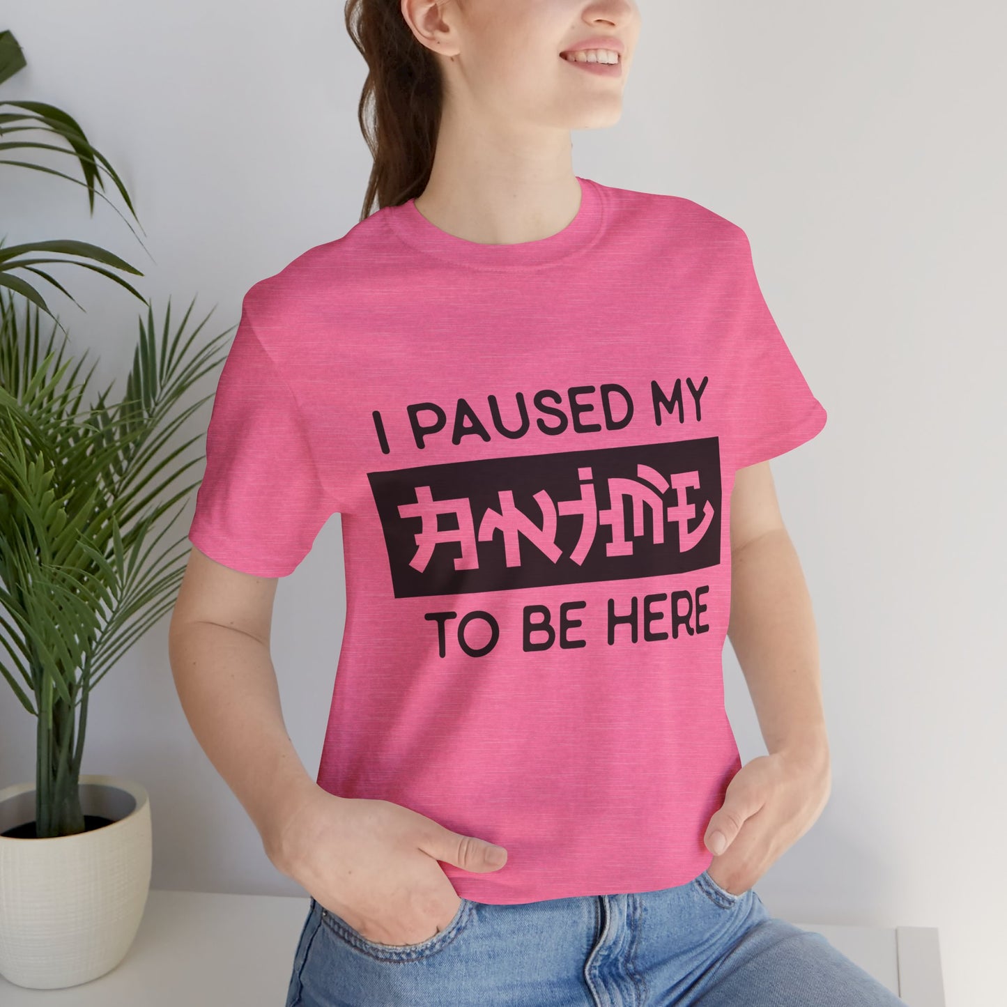 PAUSED ANIME, Unisex, Jersey, Short Sleeve Tee