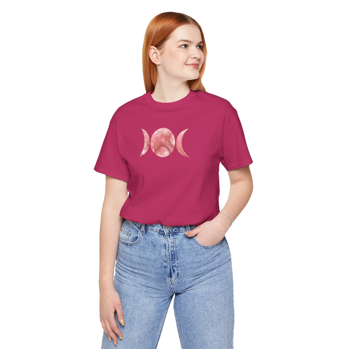 Triple Moon, with Moon Phases, Unisex, Short Sleeve Tee