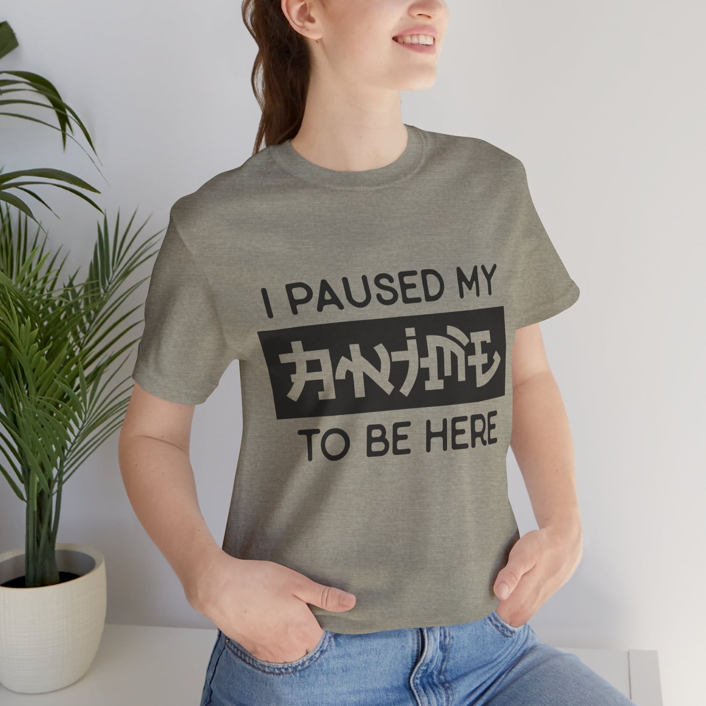 PAUSED ANIME, Unisex, Jersey, Short Sleeve Tee