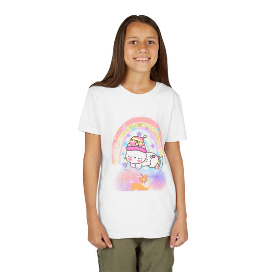 Unicorn Cat and Dog, Youth, Short Sleeve Tee