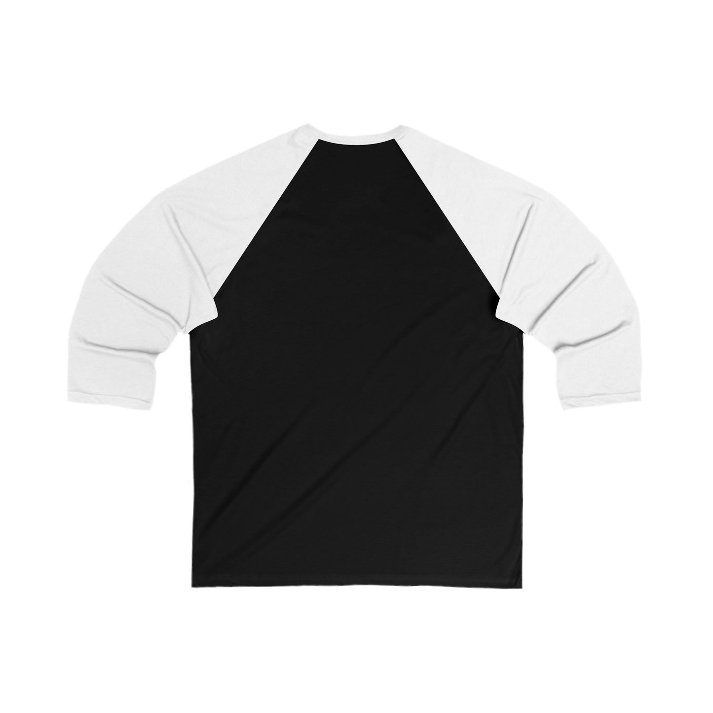 Lone Wolf, Wild One, Unisex, Black and White, 3\4 Sleeve Baseball Tee
